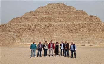 منطقة آثار سقارة تستقبل سفير السويد بمصر (صور)