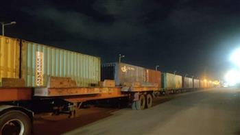 المنطقة الاقتصادية لقناة السويس: وصول ثالث رحلات قطار حاويات من ميناء السخنة الى بورسعيد