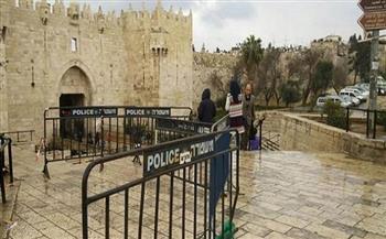 الاحتلال الاسرائيلي يغلق باب العامود في القدس المحتلة