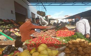استمرار أعمال لجنة متابعة سوق الخضار في مدينة القصير
