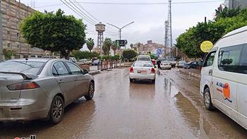 أمطار غزيرة وعواصف رعدية في كفر الشيخ وشمال سيناء