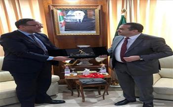 السفير المصري بالجزائر يبحث التعاون الثنائي في مجالات الطاقة والمناجم
