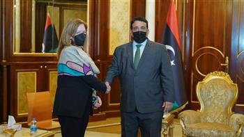 رئيس المجلس الرئاسي الليبي يلتقي بمستشارة الأمين العام للأمم المتحدة