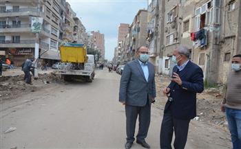 محافظ القليوبية يتفقد أعمال رصف وتطوير عدة شوارع في مدينة بنها