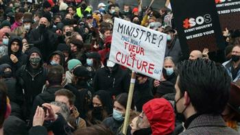 بلجيكا: تظاهرة حاشدة في بروكسل رفضاً لإجراءات مكافحة متحور أوميكرون
