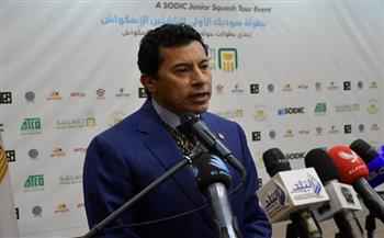 وزير الرياضة يعلن انطلاق سلسلة من البطولات الدولية لـ «الإسكواش»