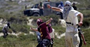 مستوطنين إسرائيليين يهاجمون مدخل اللبن الشرقية جنوب نابلس