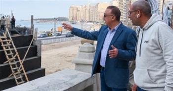 محافظ الإسكندرية يتابع أعمال مشروع إقامة نفق وكباري شارع 45
