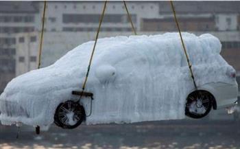 لا يمكن تحديد نوعها.. سيارات يابانية متجمدة تثير الجدل قبل نقلها إلى روسيا (صور)