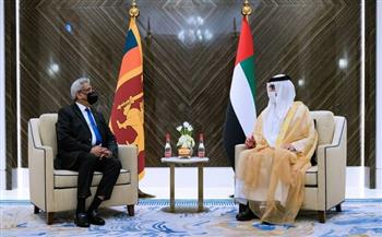 نائب حاكم دبي يبحث مع الرئيس السريلانكي العلاقات الثنائية