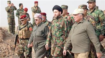 كردستان العراق: بارزاني يلتقي قيادات البشمركة بعد التصعيد الأخير لتنظيم داعش الإرهابي