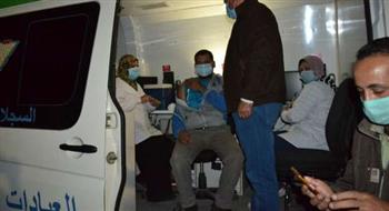 وكيل الصحة بالغربية يتفقد الوحدات المتنقلة لتطعيم المواطنين بلقاح كورونا بالمحلة الكبرى