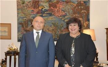 وزيرة الثقافة تبحث مع نظيرها الأذري سبل تعزيز التعاون الثقافي والفني