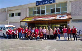 مستشفى الشيخ زويد: الكشف على 346 مواطنًا خلال اليوم الثالث لقافلة الهلال الأحمر