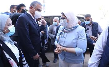وزيرة الصحة تشدد على سرعة الانتهاء من جميع التجهيزات بمستشفى حميات البلينا