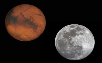 البحوث الفلكية: 17 أبريل القمر يقترن بالمريخ (فيديو)