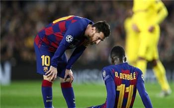 برشلونة قلق من مشاركة عثمان ديمبيلي رغم الإصابة