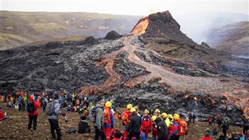 اتساع رقعة ثوران بركان جبل  فاغرادالسفياك  في أيسلندا