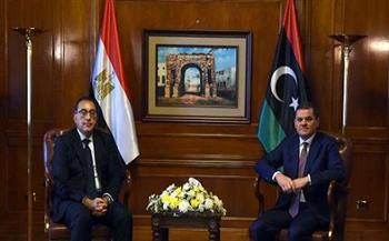 مدبولى: الرئيس السيسي حريص على دعم المشروعات التنموية فى ليبيا