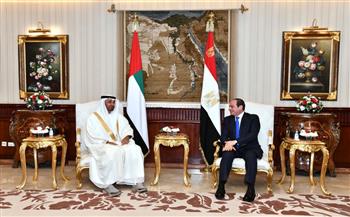 ولي عهد أبو ظبي: نتبادل مع الرئيس السيسي وجهات النظر حول المستجدات الإقليمية والدولية 