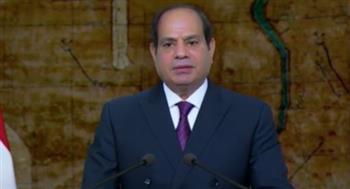 السيسي لـ" للشعب المصري "  :  تحرير سيناء درس في الحفاظ على التراب الوطني