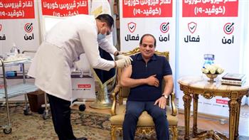 بسام راضى: الرئيس السيسى يتلقى التطعيم باللقاح المضاد لفيروس كورونا