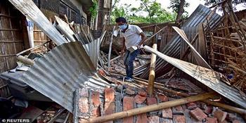 زلزال عنيف يضرب الهند  قوته 6.0  ريختر    (فيديو)
