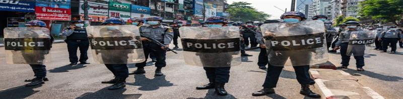 مقتل 6 من رجال الشرطة أحدهم انضم إلى حركة العصيان المدني وسط ميانمار