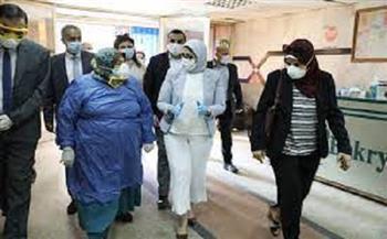 وزيرة الصحة تتابع مخزون الأكسجين الطبي بالمستشفيات