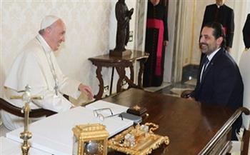 البابا فرنسيس يلتقي رئيس الوزراء اللبناني المكلف في 22 أبريل