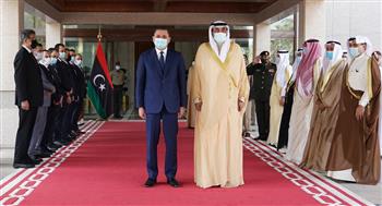 رئيس حكومة الوحدة الوطنية الليبى وأمير الكويت يبحثان سُبُل تعزيز العلاقات الثنائية