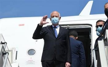 الرئيس التونسي يغادر مطار قرطاج قادماً إلى مصر في زيارة 3 أيام