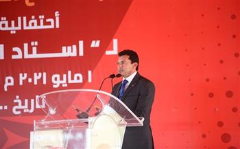 أشرف صبحي: وضع حجر أساس «ستاد الأهلى» يوم مؤثر في الرياضة المصرية