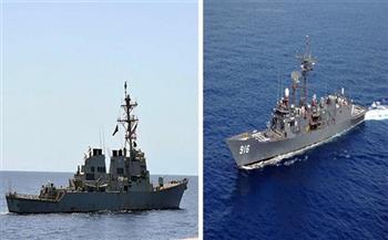 البحرية المصرية والأمريكية تنفذان تدريبًا مشتركا بالبحر الأحمر