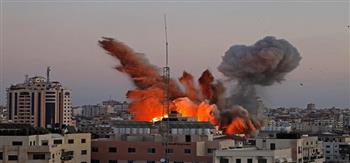 طائرات الاحتلال الاسرائيلى تقصف مجمع "انصار" فى غرب غزة