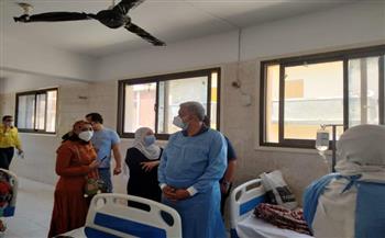 «صحة البحيرة» تتابع مرضى كورونا بمستشفى أبوالمطامير المركزى 