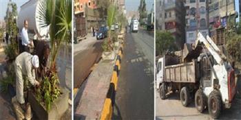محافظة الجيزة: حملات نظافة ورصد ومتابعة للشارع بالعديد من المراكز والمدن والأحياء