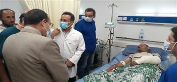 محافظ شمال سيناء يزور الجرحى والمصابين فويؤكد توفير الرعاية الكاملة لهم