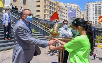  محافظ الإسكندرية يطلق شعلة فاعليات نموذج محاكاة "أولمبياد الطفل المصري" في نسخته الثالثة