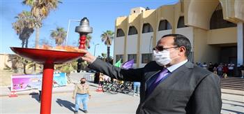 محافظ شمال سيناء يوقد شعلة أوليمبياد الطفل المصري في نسخته الثالثة