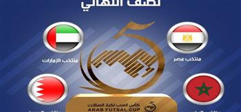 غدًا.. مصر تواجه الإمارات.. والمغرب أمام البحرين فى نصف نهائى كأس العرب لكرة قدم للصالات