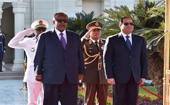 انطلاق القمة المصرية الجيبوتية بالقصر الرئاسي في جيبوتي