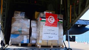 وصول الشحنة الثانية من المساعدات الإغاثية التونسية إلى غزة عبر منفذ رفح