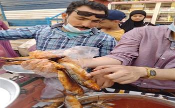 بني سويف: تحرير محاضر لمحلات بيع الأسماك والفسيخ في شم النسيم 