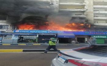 السيطرة على حريق كافتيريا في سيدي بشر بالإسكندرية