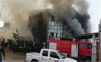 حريق هائل داخل مصنع فوم  بالعاشر من رمضان 