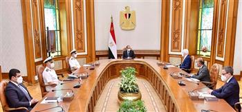الرئيس يبحث مع رئيس «لورسن» جهود مصر لتوطين الصناعات البحرية