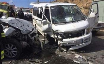 إصابة 8 أشخاص بحادث مروري في المنيا