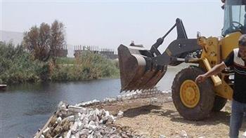 إزالة 330 حالة تعد على النيل ببني سويف