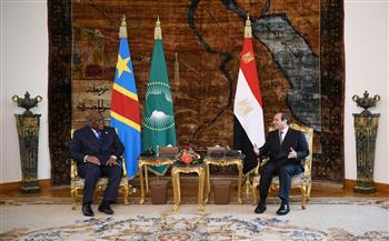 السيسي يستقبل رئيس الكونغو الديمقراطية لبحث تطورات أزمة سد النهضة (صور)